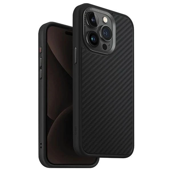 Etui do iPhone 15 Pro Max UNIQ Keva Black MagSafe