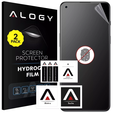 2x Folia "MATOWA" do OnePlus Nord 2T Hydrożelowa Alogy HydroSkin Matte Pro™ na ekran do etui "BEZ ODCISKU PALCÓW"
