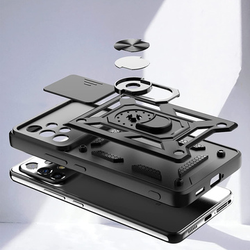 Etui Alogy Camshield Stand Ring z osłonką na aparat do Samsung Galaxy A73 / A73 5G