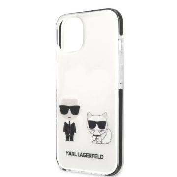 Etui ochronne na telefon Karl Lagerfeld KLHCP13STPEKCW do Apple iPhone 13 Mini 5,4" hardcase biały/white Karl&Choupette