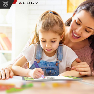 Kapazitiver Stylus-Touchscreen-Stift für Telefon, Tablet, Alogy Stylus-Stift für Kinder, 10 cm, Lila