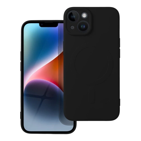 Futerał Silicone Mag Cover do IPHONE 14 czarny