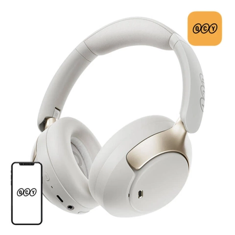 QCY H3 Pro ANC Bluetooth 5.4 Hi-Res 55h Kabellose Kopfhörer Weiß
