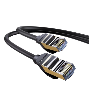 Przewód Baseus Speed Seven szybki kabel sieciowy RJ45 10Gbps 8m czarny (WKJS010601)