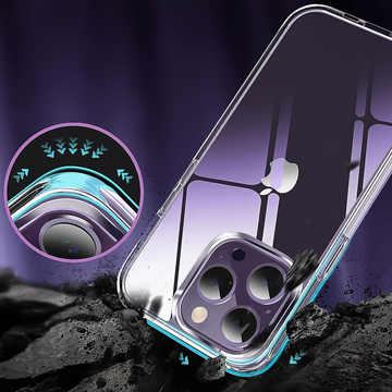 Gepanzerte Hülle für iPhone 15 Pro 3mk Armor Case Klare schützende Rückseite aus transparentem Glas