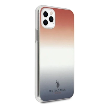 Etui na telefon US Polo Gradient Pattern Collection iPhone 11 Pro czerwono-niebieski/blue&red