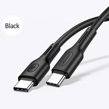 USAMS Kabel U43 USB-C auf USB-C 100 W PD Schnellladung 5 A 1,2 m schwarz