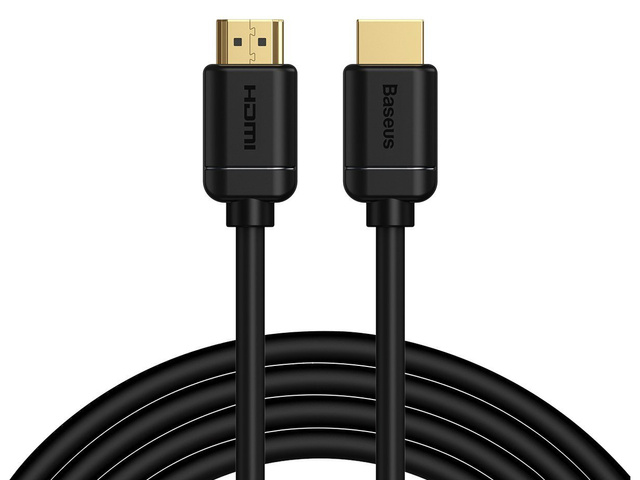 Baseus HDMI 2.0 Kabel, 4K 60Hz, 3D, HDR, 18Gbps, 3m (schwarz)