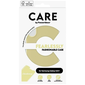 Etui CARE do Samsung Galaxy S25+ by PanzerGlass Fashion Chardonnay Żółty
