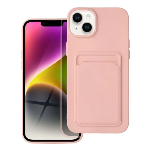 Futerał CARD CASE do IPHONE 14 PLUS różowy