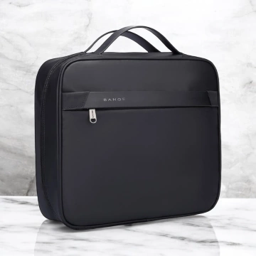 Bange wasserdichter Rucksack für 15,6-Zoll-Laptop, Stadtreisender, 45 x 30 x 16 cm, für Arbeit, Flugzeug, Herren, Damen, mit USB-Anschluss Schwarz