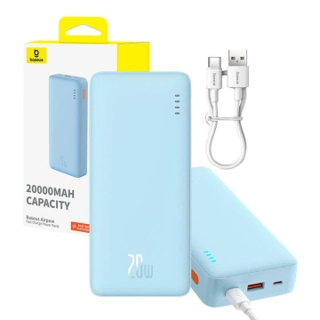 Baseus Airpow 20000 mAh 20 W Powerbank Blau