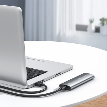 Festplattenadaptergehäuse SSD-Schacht NGFF m.2 USB 3.1 USB-C Typ-C 2230-2280 mm Silber