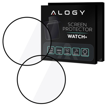 2x Alogy 3D Flexibles Glas für Xiaomi Mi Watch S1 Active Global Black