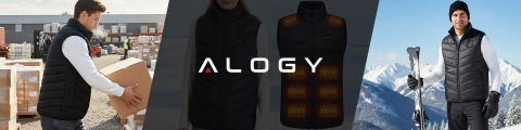 Kamizelka grzewcza z 28 strefami – 4-stopniowa regulacja temperatury, zasilanie USB, idealna na zimę i aktywności outdoor – Alogy ThermoVest™ Czarna (M)