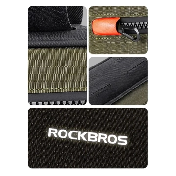 Rockbros 30120079001 Fahrradtasche für 1,7 l Rahmen – Grün und Schwarz