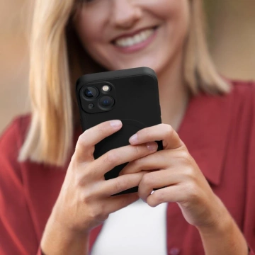 Futerał Silicone Mag Cover do IPHONE 14 czarny