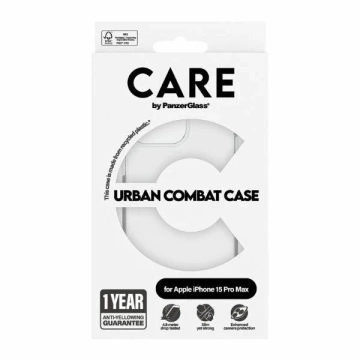  Etui do iPhone 15 Pro Max CARE by PanzerGlass Urban Combat Case Przezroczyste