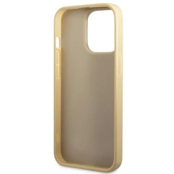 Etui Guess GUHCP14LHGGSHD do Apple iPhone 14 Pro 6,1" złoty/gold hard case Glitter Script