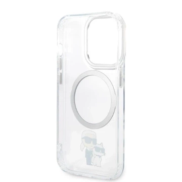 Etui Karl Lagerfeld KLHMP14LHNKCIT do iPhone 14 Pro 6,1" hardcase Iconic Karl&Choupette Magsafe