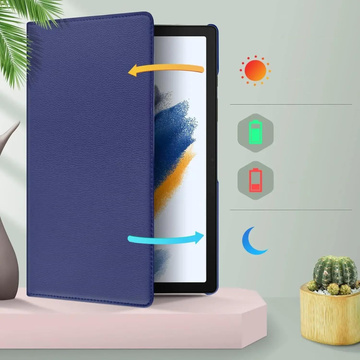 Etui do Samsung Galaxy Tab  A11+ / A9+ Plus 2023 11" (X210/X215/X216) obrotowe pokrowiec obudowa z klapką na tablet Case Alogy Granatowe
