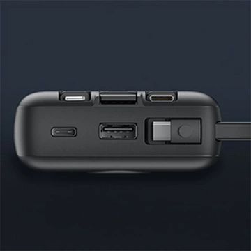 Powerbank Externer Akku (POWER BANK) VEGER C20 – 20.000 mAh (Micro Typ C Lightning 8-polig) schwarz W2047