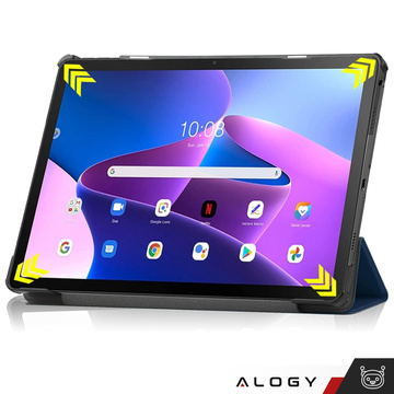 Tablet-Hülle Lenovo Tab M10 FHD Plus 10.6 3 GEN 3RD 3gen 2023 TB-125FU / TB-128FU Hülle Buchcover Marineblaues Glas