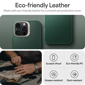 Etui Spigen Cyrill Kajuk Mag MagSafe für iPhone 16 Pro Max Forest Green