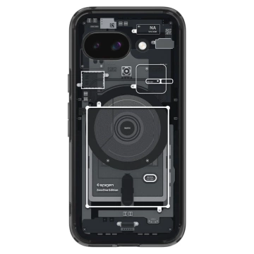 Etui do Google Pixel 9a Spigen Ultra Hybrid MagSafe Zero One Black