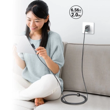 Acefast kątowy kabel USB Typ C - USB Typ C 2m, 100W (20V/5A) czarny (C5-03 Black)
