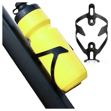 Wasserflaschenkorb, Getränk, Wasserflasche, Fahrradhalter, universeller Wasserflaschenhalter, mit Platz für Airtag, Schwarz und Rot
