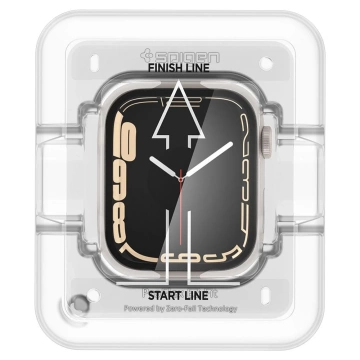 Szkło hybrydowe spigen proflex ”ez fit” 2-pack apple watch 7 / 8 (41 mm)