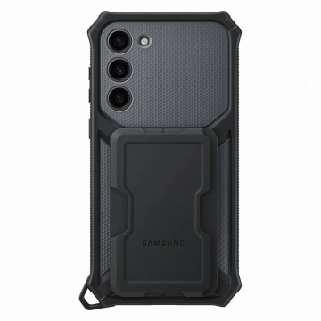 Etui Samsung Rugged Gadget Case do Samsung Galaxy S23+ Plus pancerny pokrowiec ring holder podstawka szare