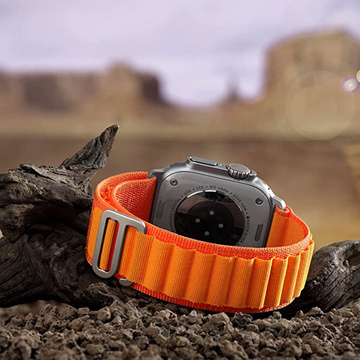 Pasek do zegarka Alogy Sport Strap do Apple Watch 4/5/6/7/8/SE/Ultra (42/44/45/49mm) Pomarańczowy