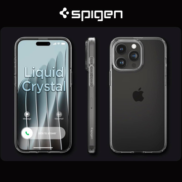 Hülle für iPhone 15 Pro Max Spigen Liquid Crystal Case, Schutzhülle für das Crystal Clear-Telefon