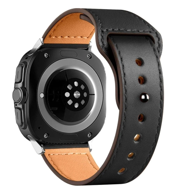 Pasek Leatherfit do Samsung Galaxy Watch Ultra (47 mm) Black