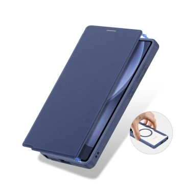 Etui Portfelowe do Samsung Galaxy S25 Ultra Dux Ducis Skin X Pro Niebieskie