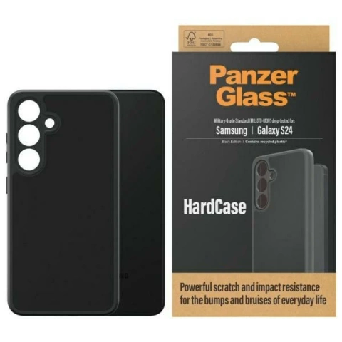 Samsung Galaxy S24 PanzerGlass HardCase D3O Schwarzes Gehäuse
