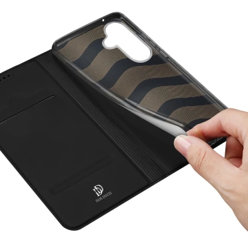 Brieftaschenetui mit Ständer für Samsung Galaxy S23 FE Dux Ducis Skin Pro – schwarz