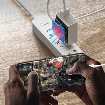 Oryginalna Ładowarka Sieciowa Xiaomi MDY-13-EE 120W Szybkie ładowanie Quick Charge QC 3.0 Biała + Kabel Xiaomi USB do USB-C