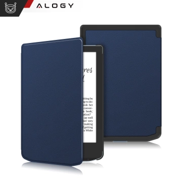 Etui ochronne na czytnik E-Book Alogy ProBook Cover obudowa do PocketBook Verse 629 / Verse Pro 634 / Verse Lite 619 Granatowe
