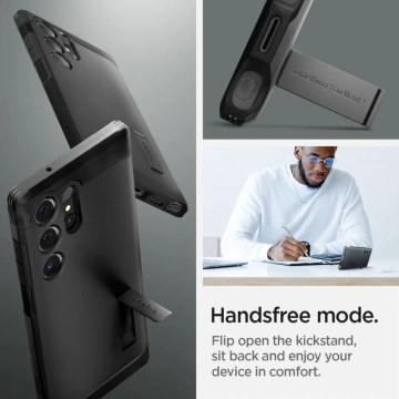 Etui Spigen Tough Armor für Samsung Galaxy S24 Ultra Schwarz