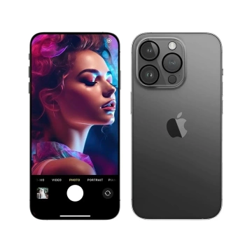 Objektivabdeckung für Apple iPhone 15 Pro/15 Pro Max – 3mk Lens Pro Full Cover