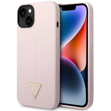 Ratet mal, Handyhülle für iPhone 14 6,1" lila/lila Hardcase Silikon Dreieck