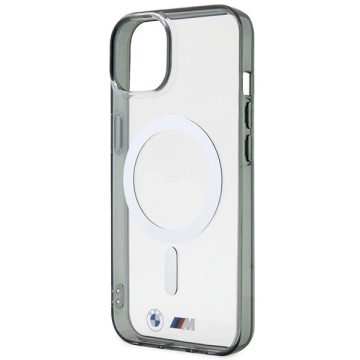 Etui BMW BMHMP14MHCRS do iPhone 14 Plus 6.7" hardcase Silver Ring MagSafe