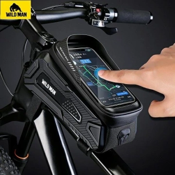 Torba rowerowa na ramę Wildman M M30 Czarna wodoodporna 1L