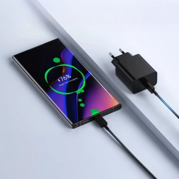 Oryginalny kabel Samsung USB-C do USB-C EP-DW767 do ładowania 1.8m 3A 25W / 45W Czarny