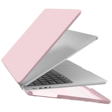 Schutzhülle für Apple MacBook Pro 16 2021–2025 (M1/M2/M3/M4) – Flexible, matte Schutzhülle, leicht und widerstandsfähig – Alogy AirGuard™ Pink