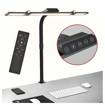 Alogy DeskPro™ LED-Schreibtischlampe mit faltbarem Design, einstellbarer Helligkeit und Vollspektrumlicht, inklusive Tischhalterung und Augenschutz