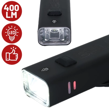 Lampka rowerowa EH 400 przód LED przednia światło roweru regulowane 400 LM 2000mah oświetlenie wodoodporna światełko na rower czarna